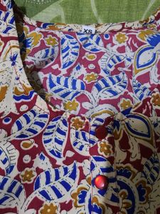 Front Slit Full Length Multicolor Kurta