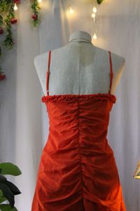 Orange rust bodycon dress