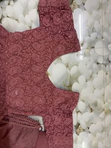 Elegant Pink Embroidered Anarkali Suit