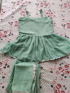 Sea Green Garara Set For Women