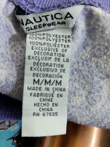 Nautica Lavender Printed Casual Night Pant(women)