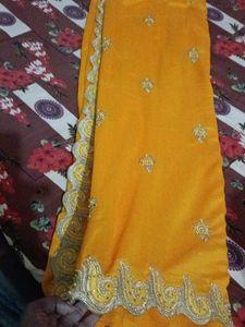 Elegant Yellow Saree