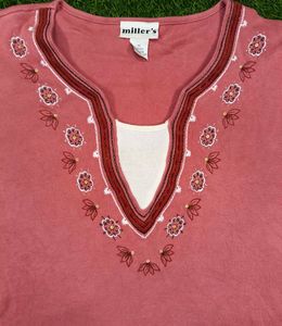 Imported Elegant Embroidered Sweater