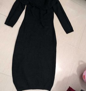 Elegant Black Midi Dress