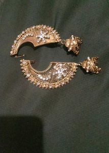 Elegant Gold &amp; Pearl Ear Cuffs