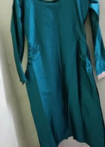 Pakistani Embroidery Party Wear Dark Sea Green Dress