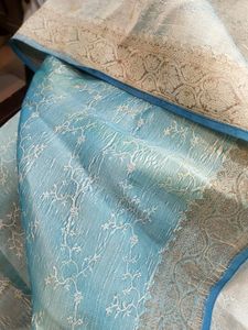 banarasi silver Work Saree
