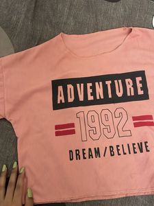 Beautiful Teshirt And Crop Top