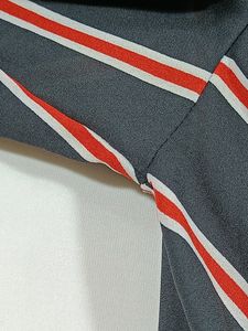 H&amp;M Black,Red and White Stripes Top (Women)