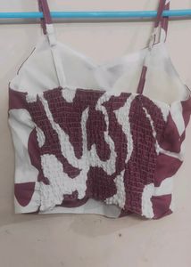 Crop Top And Shirt Set