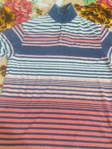 Striped Polo Shirt - Relaxed Fit