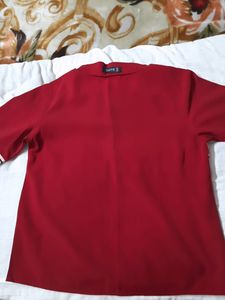 Burgundy Color Classy Women Top