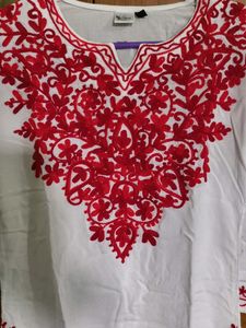 Elegant Embroidered Tunic Short Kurti