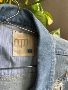 MADAME Denim Jacket Ribbed