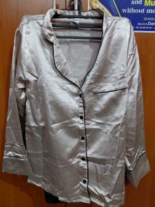 Silky Plum Pajama Top