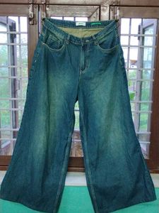 Wide Leg Baggy Denim Jeans