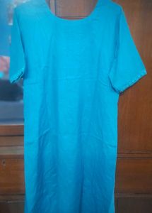Elegant 3 Piece Cyan Kurta Set