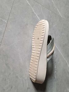 Silver Bow Rhinestone Sandals(price Drop)