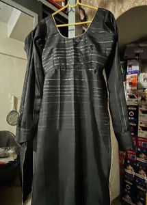 Elegant Black Striped Kurta