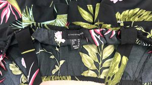 Floral Print Mesh Top Romper