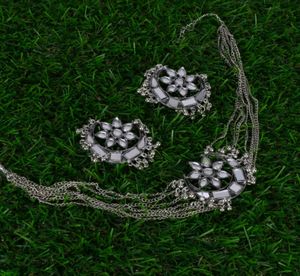 Oxidised Necklace Set With Earings ❤️