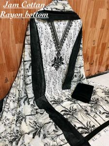 Pink Floral Dress Material