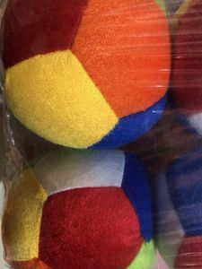 Set of 6 Colorful Plush Balls ( Price Single Pcs)
