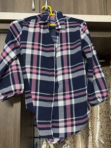 Plaid Button-Down Shirt