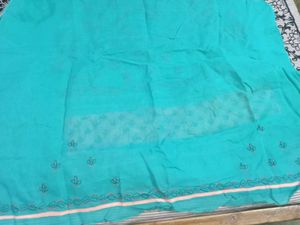 Unstitched Cotton Chicken Kari Suit