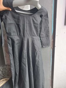 Anarkali Suit With Black Dupatta
