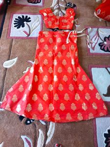 Red Lahanga Choli