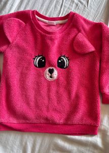 Cute Pink Bear Sweatshirt