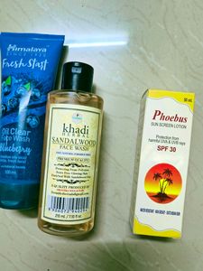 2 Sunscreens+ Two Facewashes🧼🫧🧴