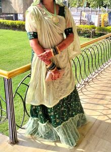 Emerald Green Lehenga Choli Set