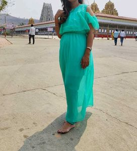 Chic Teal Maxi Dress