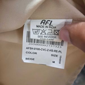 PRICE DROP: Stylish, Beige Half Sleeves Shirt