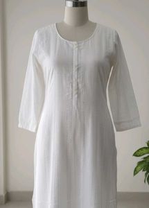 Elegant White Kurta(L)
