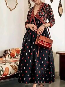 Elegant Floral Print Dress