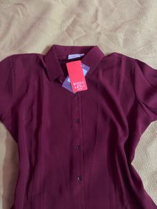 Fitted Shirt Burgundy