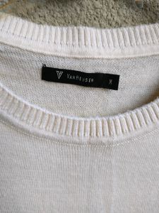 Van Heusen Cream Sleeveless Top