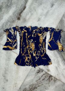Printed Off-Shoulder Top