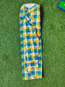 Colorful Plaid Button-Down Shirt