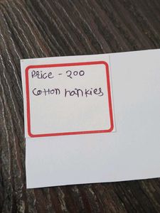 Hand-Painted Bear Hankerchief