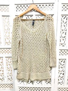 Imported Crochet Knit Sweater C