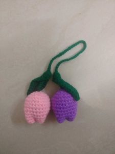 Crochet Tulip Bag Charms