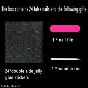 Press-On Nail Set ( white )