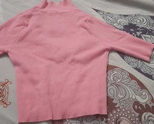 Pink Rhinestone Crop Top