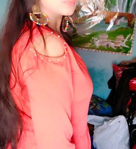 Coral Midi Dress