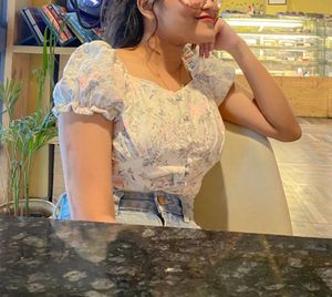 Pinteresty Tie Up Floral Top For Women