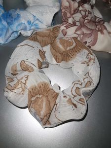Handmade fabric hair scrunchies